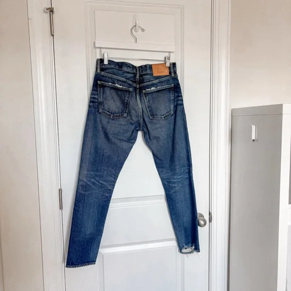 Moussy Vintage Etta Tapered Skinny Jeans Dark Blue